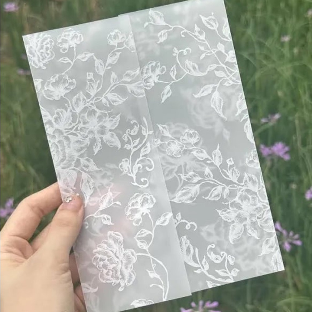 White Rose Vellum Jackets